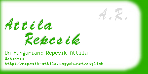 attila repcsik business card